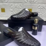 Men's Basket Leather Half Shoe -Tomford (Brown)