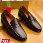 Men's Brown Leather Penny Loafers