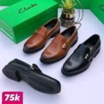 Men's Leather Buckle Dress Loafers