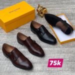 Men's Leather Buckle Dress Shoes