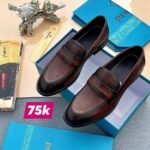 Men's Brown Leather Penny Loafers