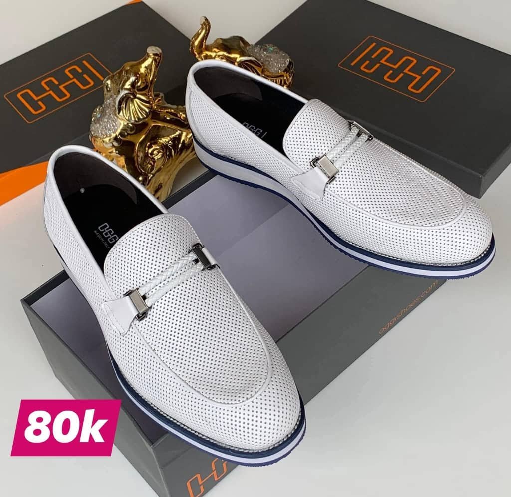 IMG-20251104-WA0079 Men's White Casual Loafers - Image 1