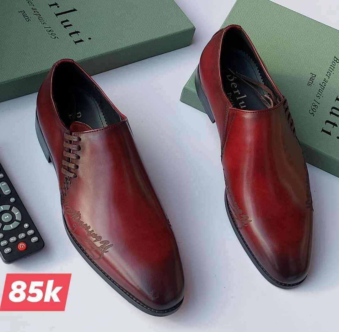 jukel shoes (31) Men's Brown Leather Oxfords - Image 1