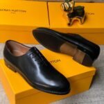 Men's Black Leather Derbys