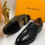 Men's Classic Black Leather Oxford Dress Shoes