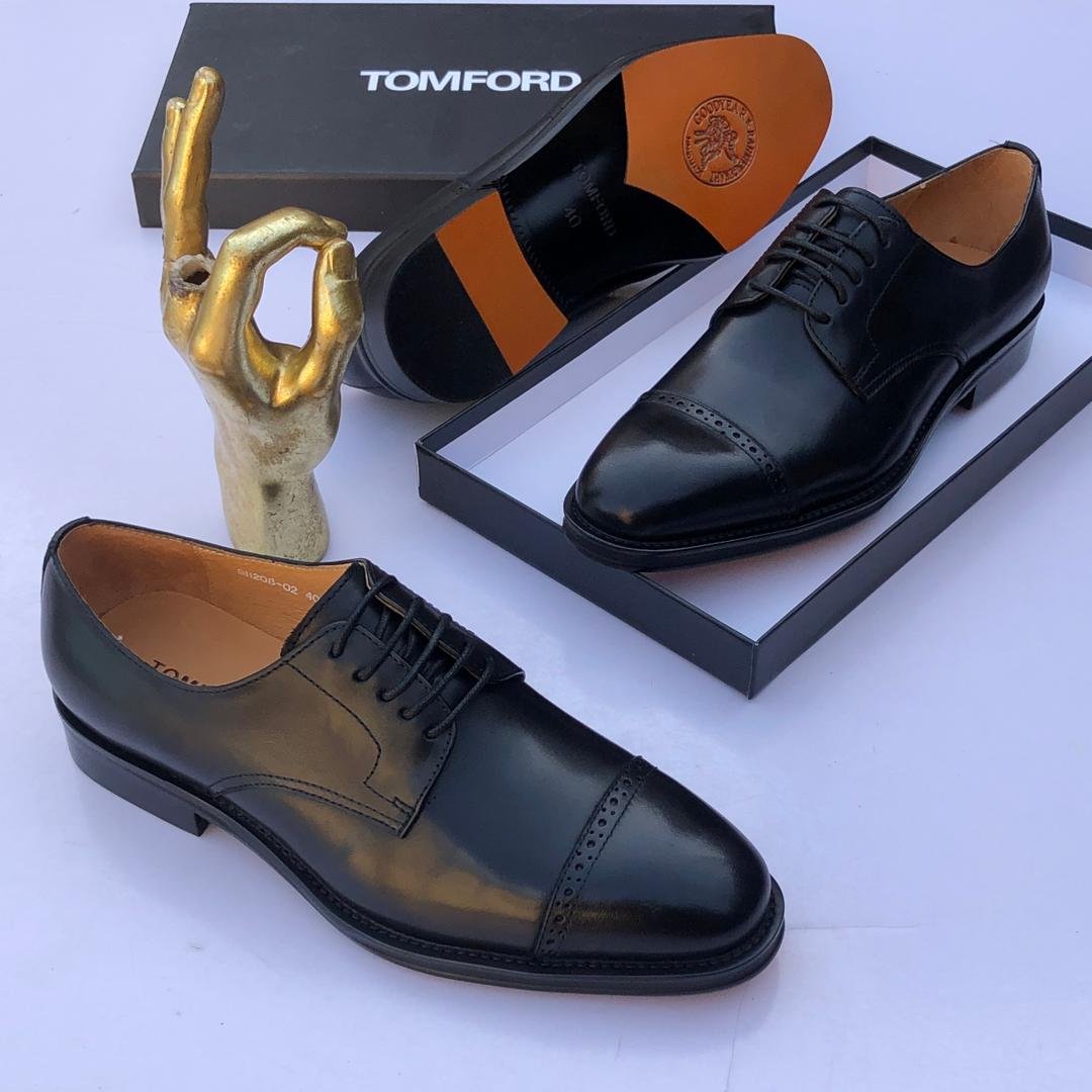 jukel clothiers products (11) Tomford Black Luxury Men's Dress Shoes - Image 1