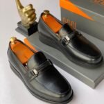 Black Deerskin Moccasins