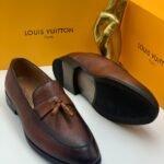Men's Brown Leather Tassel Loafers