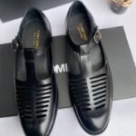 Tom Ford Ventilated Buckle-Strap Dress Shoes – Black Leather Edition