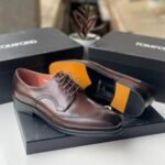 Men’s Brown Leather Brogue Derby Shoes