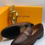 Men's Brown Textured Tassel Loafers